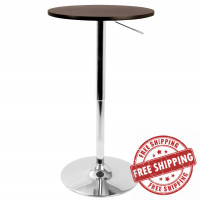 Lumisource BT-ADJ23TW BN Adjustable Bar Table